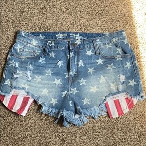 Stars and Stripes Denim Shorts size 12 or 31